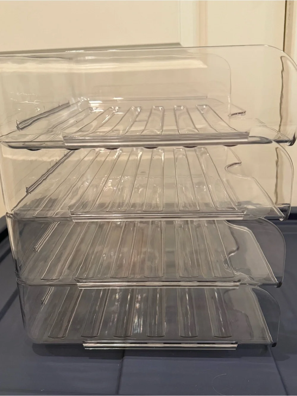Clear acrylic 4-Tier Desktop Paper Tray - Home Storage & Organization